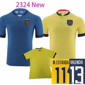 23 24 Camisetas de fútbol de Ecuador 2023 2024 Copa América Pervis Estupinan Local Amarillo Visitante Tercero Gonzalo Plata Michael Estrada Camisetas de fútbol tops