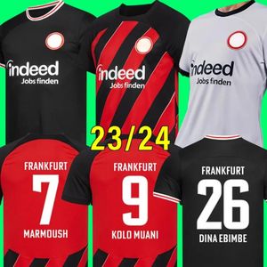 23 24 EiNtRaChT FRANCFORT Soccer Jerseys M.GOTZE Home Away Jersey KOSTIC SOW KLAMMERS KAMADA HINTEREGGER 2023 2024 Troisième 3ème Hommes Enfants Kit Uniformes de Chemise de Football