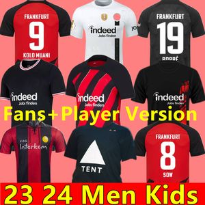 23/24 Eintracht Francfurt Soccer Jerseys 2023 m.gotze kostic sow klammers hinteregger kamada borre shirt roulé