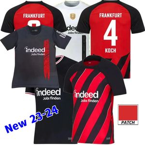 23 24 Eintracht Frankfurt Soccer Jerseys M.GOTZE CHAIBI RODE SOW KNAUFF NGANKAM AARONSON TUTA MARMOUSH NGANKAM SKHIRI 2023 2024 Chemises de football pour hommes