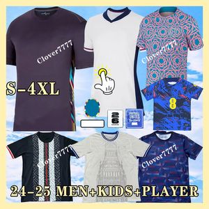 2024 Engeland Voetbalshirts SAKA FODEN BELLINGHAM RASHFORD STERLING GREALISH Nationaal team KANE xxxl 4xl Voetbalshirt Kit Rode Shirts Wit 24 25 Heren Vrouw Kinderen Kit