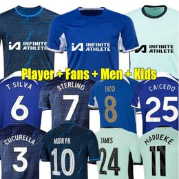 23 24 ENZO CFC NKUNKU Camisetas de fútbol MUDRYK STERLING HOME Uniforme Disasi 2023 2024 Fans del jugador FOFANA AWAY Out Camiseta de fútbol CUCURELLA Kits CAICED Ugochukwu