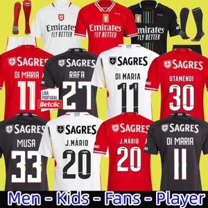 23 24 Fans Versión del jugador Jerseys de fútbol Benfica Seferovic Waldschmidt Pizzi Rafa G.Ramos 2023 2024 Home Away Men Kits Kit Fútbol Camisas Otamendi Kokcu Di Maria 888