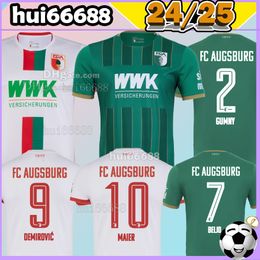 23/24 FC Augsburg Soccer Jerseys Dorsch Demirovic Vargas Dorsch Rexhbecaj Beljo Engels Vargas 203 2024 Men Kit Kids Football Shirt