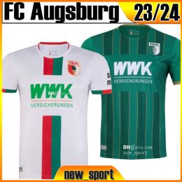 23 24 FC Augsburg voetbalshirts Fans Version 2024 Home Away DEMIROVIC DORSCH REXHBECAJ BELJO VARGAS ENGELS MAIER Heren maat S-XXL voetbalshirt