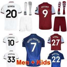 23-24 FC Club Team 20 BOWEN Soccer Jerseys 9 ANTONIO 7 WARD-PROWSE 4 ZOUMA 10 PAQUETA 27 AGUERD 28 SOUCEK 33 EMERSON 23 AREOLA 5 COUFAL Kits de maillots de football XiHanMuLian