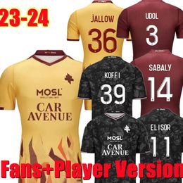 23 24 FC METZ voetbalshirt MAZIZ 2023 2024 VAGNER BOULAYA MIKAUTADZE JALLOW DELAINE GUEYE UDOL JOSEPH NIANE HOME DANLEY ELISOR VOETBAL NIANE SHIRTS maillot de foot...