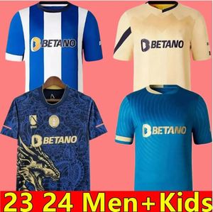 23 24 FC Portos Voetbalshirts 2023 2024 PEPE VERON MATEUS Voetbalshirts Thuis Uit Geel 130 Jaar Jubileum CAMPEOES PEPE MEHDI LUIS DIAZ Heren Kindertenues