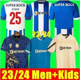 23 24 FC Portos Soccer Jerseys Dragon Fans Version 2023 2024 Campeoes Pepe Sergio Oliveira Mehdi Luis Diaz Matheus gardien de but de football Kids Summer Sportswear