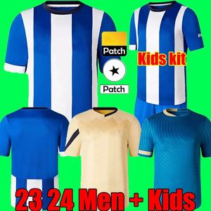 23 24 FC PoRTos Maillots de football Version Joueur Entraînement 2023 2024 Domicile Jaune 130 Ans Anniversaire Campéos PEPE MEHDI LUIS DIAZ Hommes Chemises de Football Kits Enfants