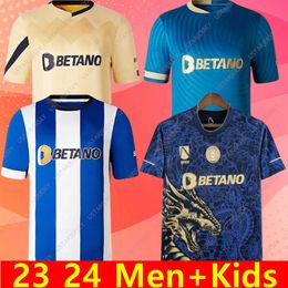 23 24 FC Portos Maillots de football T-shirt Dragon Fans Player Version Formation 2023 Campéos PEPE SERGIO OLIVEIRA MEHDI LUIS Gardien de but Maillot de football Kits enfants