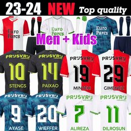 23 24 Feyenoords KOKCU Soccer Jerseys Gimenez Danilo 2023 Accueil TRAUNER hommes enfants kit Hartman GIMENEZ PAIXAO TAABOUNI TIMBER RED football shirt