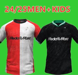 2024 2025 Feyenoords Soccer Jerseys Voetbal Kids Kit 24 25 Home Away Fan Player Version Gimenez Kokcu Timber Danilo Dilrosun Hancko Football Shirt 999