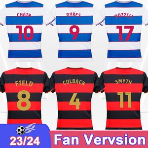 23 24 Veldheren voetbaltruien Willock -stoel Dykes Smyth Fox Paal Cook Adomah Home Red Away Blue Football Shirts volwassen uniformen