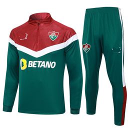 Fluminense – survêtement pour hommes, badge brodé, costume de sport de loisirs, vêtements de sport de plein air, chemise d'entraînement, 23 24