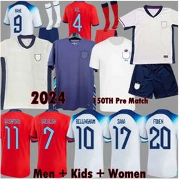 23 24 Voetbalshirt Englands TOONE Voetbalshirts RUSSO Angleterre Wereldbeker Dames KIRBY WIT BRIGHT MEAD 23 24 KANE STERLING RASHFORD SANCHO GREALISH Heren 476