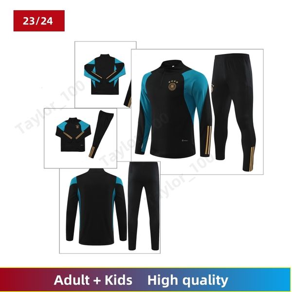 23/24 Allemagne HUMMELS GNABRY Uniforme d'entraînement de football KROOS WERNER DRAXLER REUS MULLER GOTZE Maillots de football pour hommes Kits pour enfants Costume de jogging