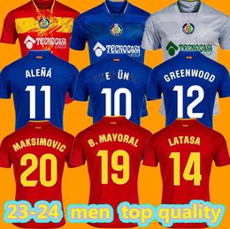 23 24 Getafe Soccer Jerseys Mayoral Latasa Greenwood 2023 2024 Jaime Mata Unal Alena Arambarri Milla Maksimovic Gaston Jose Angel Chemises de football Hommes Uniformes