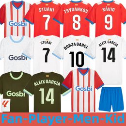 23/24 Girona FC Fans heren kindervoetbaltenues Uniform SAVIO Thuis weg 3e voetbalshirt DOVBYK STUANI TSYGANKOV ALEIX GARCIA BORJA Camiseta de futbol de Girona jersey