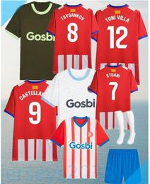 23/24 Girona FC Voetbalshirts 2024 ARNAU DAVID LOPEZ STUANI TSYGANKOV Shirts Heren CASTELLANOS RIQUELME IVAN MARTIN Voetbaluniformen Kinderen