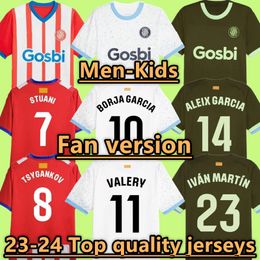 23 24 Girona fc voetbalshirts STUANI 2023 thuis weg CASTELLANOS VALERY TONI BORJA GARCIA VILLA ALEIX GARCIA Derde heren voetbalshirts TSYGANKOV Camiseta de Futbol