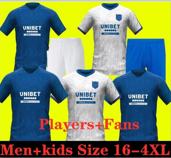 23 24 Glasgow Rangers Soccer Jerseys 2024 2025 Home Blue Sakala Kent Tavernier Morelos Colak Hogan Football Shirt Hen Kid Kit Fans Player Version Camiseta De 222222