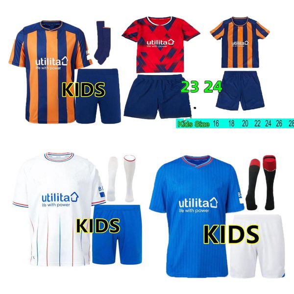 23 24 Glasgow Rangers Jerseys de fútbol 2023 2024 Inicio Azul Sakala KENT TAVERNIER MORELOS COLAK Hogan Camiseta de fútbol Kit para niños Fans Camiseta de