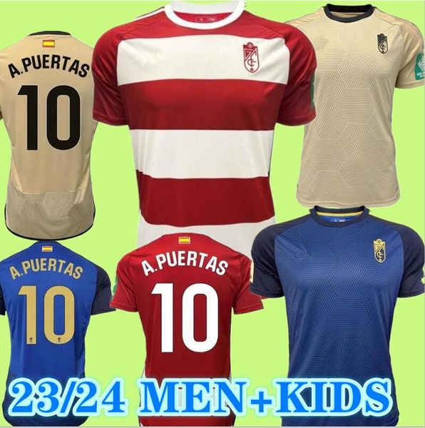 Grenade CF L.SUAREZ maillots de football kit enfants adultes 23 24 ABRAM A.PUERTAS D.MACHIS maillots de football SOLDADO M.MILLA DOMINGOS D. maillot HERRERA C.NEVA BACCA camiseta 2023 2024