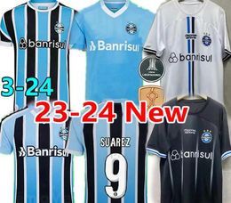23-24 gremio voetbalshirts op maat gemaakt thuis Thaise kwaliteit custome Luan 7 Everton 11 geromel 3 edilson 2 kingcaps 9 SUAREZ 10 FERREIRA sportkleding Ontwerp groothandel