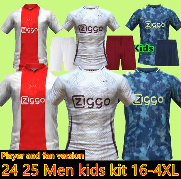 Joueur des fans 24 25 Jerseys de football tadic Bassey Berghuis Third Black Kit Klaassen Bergwijn Marley 2024 2025 Home Football Shirts Men Kids Uniforms Cruyff 3xl 4xl