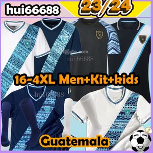 16-4XL 23/24 Guatemala Equipo nacional de fútbol Jerseys 2023 2024 LOM OSCAR SANTIS ANTONIO LOPEZ RUBIN Inicio Blanco Visitante Azul Fútbol para hombre Versión tailandesa Uniforme de manga corta