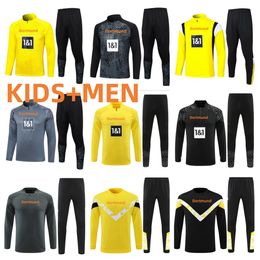 23 24 HAALAND Dortmund voetbalshirts trainingspak 22 23 24 SET BELLINGHAM HUMMELS BRANDT heren en kinderen futbol de voetbal trainingspak jogging chandal kit