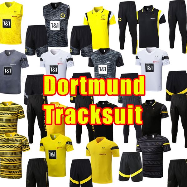 23/24 HAALAND DORTMUND chándales de fútbol 2023 2024 REUS NEONGELB BELLINGHAM HUMMELS BRANDT REYNA BRANDT camiseta de fútbol de peligro chaleco de manga corta POLO conjunto de entrenamiento