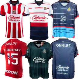 S-4XL 2023 2024 200e maillots Chivas de Guadalajara 23 24 A.ZALDIVAR CALDERON J.MACIAS BRIZUELA A.VEGA F. BELTRAN troisième maillot de football d'entraînement spécial à domicile