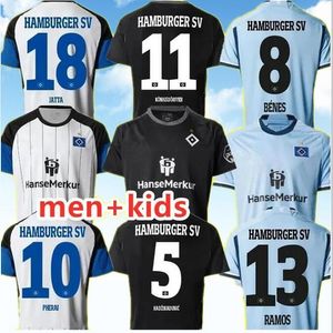 23 24 Hambourg SV Maillot de football LEIBOLD VAGNOMAN ONANA REIS DUDZIAK 23 2024 GLATZEL HSV KITTEL Ensemble de maillot de football pour hommes et enfants