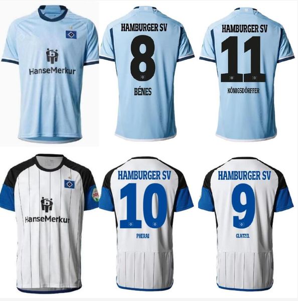 23/24 Hamburger SV Soccer Jerseys Inicio Blanco VAGNOMAN ONANA LEIBOLD REIS KITTEL GLATZEL DUDZIAK 2023 2024 HSV Hombres Camisetas de fútbol S-2XL