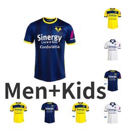 23 24 Hellas Vérone Soccer Jerseys 2023 Spécial 120e anniversaire Faraoni Barak Lazovic Kalinic Caprari Ilic Simeone Chemise de football à domicile Hommes Uniformes S-XXL