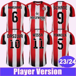 23 24 HENRY Mens Player Soccer Jerseys JENSEN ONYEKA HICKEY PINNOCK SCHADE DASIA WISSA MBEUMO ER MEE COLLINS Maillots de football à domicile