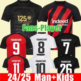 23 24 Hogar lejos Eintracht Frankfurt Camisetas de fútbol M.GOTZE CHAIBI SOW KNAUFF AARONSON TUTA MARMOUSH NGANKAM SKHIRI 2023 2024 Camisa de fútbol para hombres y niños