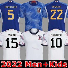 23 24 Accueil Japon Jerseys de football Dessin animé Isagi Atom Tsubasa Minamino Asano Doan Kubo Ito Femmes Enfants Kit 2024 Japonais Uniforme spécial Chemise de football Fan