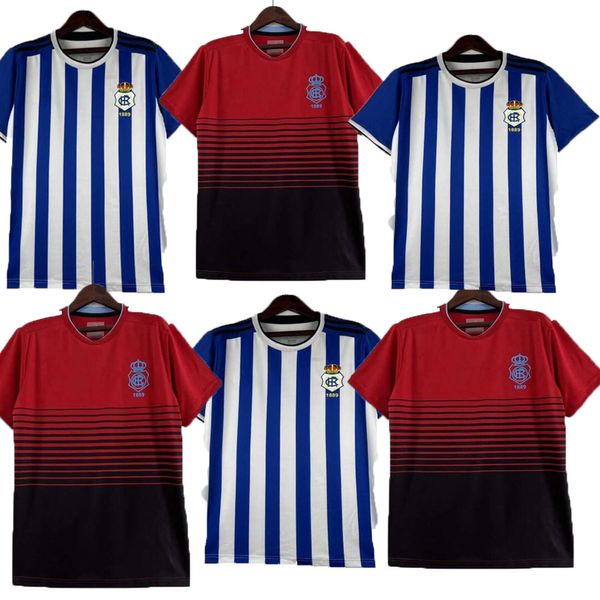 23/24 Huelva Recreativo homme maillots de football Camisetas de futbol 23 24 maillots de football à domicile Menosse Anton Mesa Cayetano Montoro Vazquez Diaz