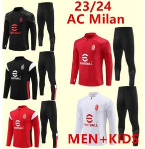 23/24 IBRAHIMOVIC PIATEK KAKA Veste de survêtement d'entraînement de football Survetement 22/23 maillot de foot CALHANOGLU mIlan Football Survêtement adultes enfants