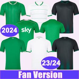 23 24 Ireland Mens Soccer Jerseys Nationaal Team Ferguson Sykes McGrath Cullen Obafemi Hodge Johnston Home Away 3e 2024 Football Shirts