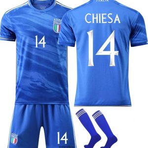 23-24 Italie Domicile n°6 Villati n°14 Chiesa n°18 Barrela maillot de football