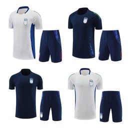 23 24 Italie Tracksuit Camisetas de Football Jerseys Suit de formation à manches courtes 2023 2024 Italie Chandal Futbol survivant Italia Sportswear