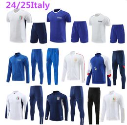 23 24 Italiys Tracksuit Tuta Maglia Jersey 23 24 Italia Italie Training Suit survit Camiseta Soccer Jerseys Chandal Kit Football Men and Kids Uomo Calcio Jacket