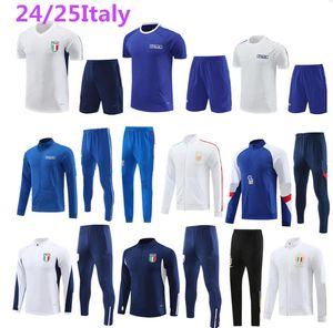 23 24 Italys Tracksuit Tuta Maglia Jersey 23 24 Italia Italie Trainingspak Survetement Camiseta voetbaltruien Chandal Kit voetbal Men en kinderen Uomo Calcio Jacket