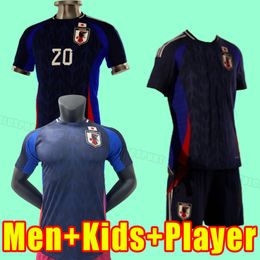 24 25 Maillots de football du Japon Kubo 2024 2025 Minamino Shibasaki ITO Yoshida Maillot de football KAMADA TSUBASA HARAGUCHI Kits complets pour hommes et enfants