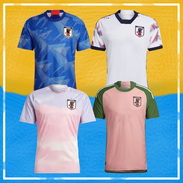 23 24 Japon Japan Soccer Jerseys Cartoon Isagi Atom Tsubasa Minamino Hinata Doan Kubo Ito Itakura Mitoma Japonais uniforme Men Femmes 2023 Tableau de football Dragon chinois