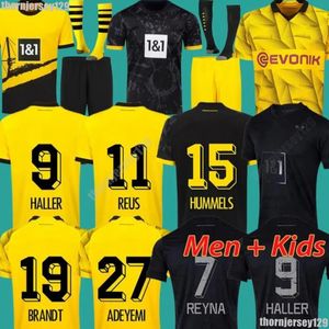 23 24 Jerseys Reus Dortmunds 2023 2024 Borussia Soccer Haller Football Shirt Bellingham Neongelb Hummels Brandt Men Kids Special Kit All Black Maillot de Foot